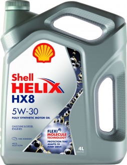 Масло моторное "SHELL Helix HX8 5W-30 API: SL/; ACEA: A3/B3/B4", 4л
