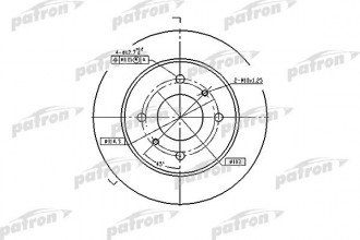 диск тормозной задний Nissan Almera (N16) 00-, Primera (P10, W10, P11, W11) 90-